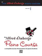 Alfred D'auberge Piano Course piano sheet music cover